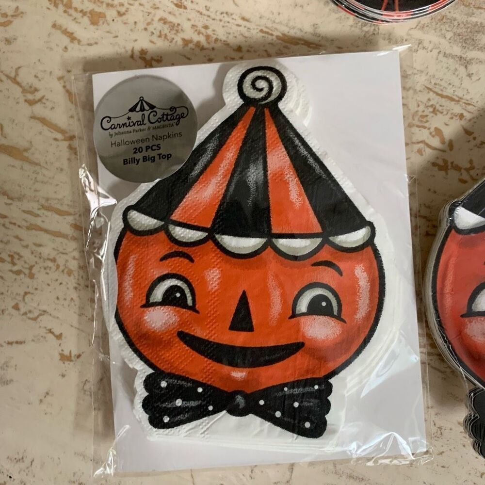 Johanna parker Carnival cottage Billy big top paper plate & napkin set + Kooky s - Picture 6 of 16